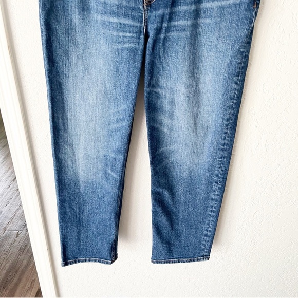 Re/Done Jeans Women's 31 Mid-Rise Stove Pipe Royal Fade - Picture 4 of 9